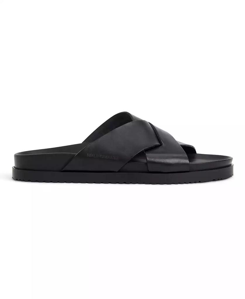 Bruno Magli Men's Bologna Leather Crisscross Sandals