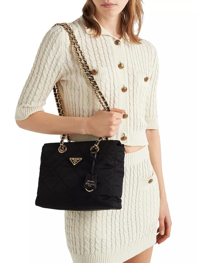 Prada Re-Edition 1995 Chaine Medium Re-Nylon Tote Bag - Tote