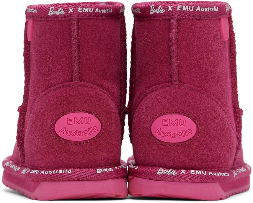 EMU Australia Kids Pink Barbie Wallaby Mini Boots 2