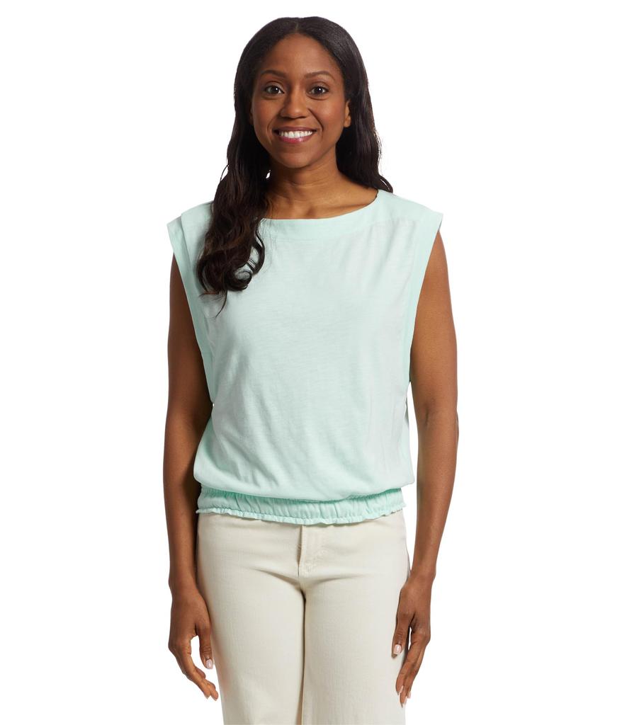 Lilla P Elastic Hem Boatneck Top
