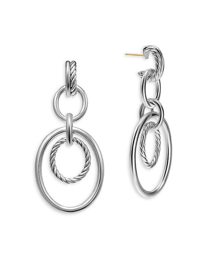 David Yurman DY Mercer® Mobile Drop Earrings in Sterling Silver, 65.7mm