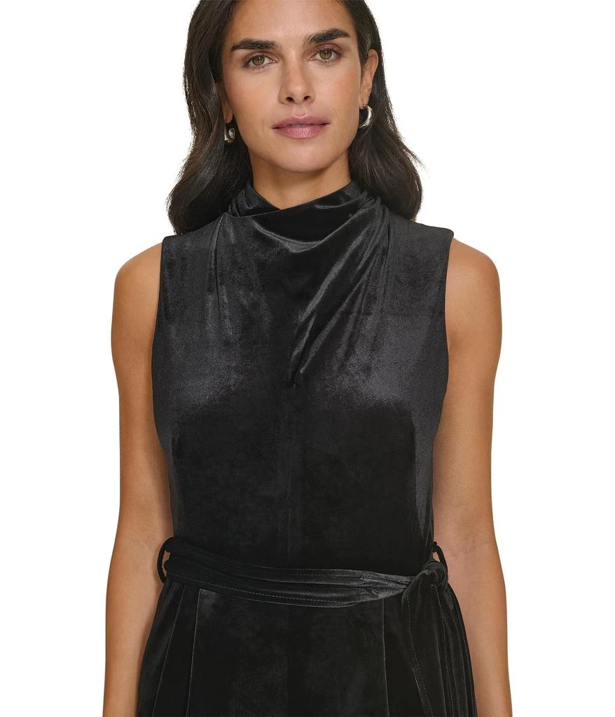 Calvin Klein Velvet Twist Neck Jumpsuit 3