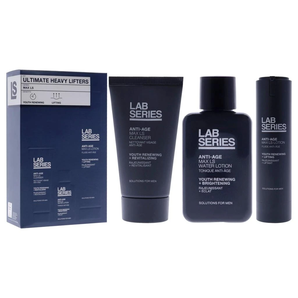 Lab Series Ultimate Heavy Lifters Set by Lab Series for Men - 3 Pc 1oz Anti Age Max LS Cleanser, 1oz Anti Age Max LS Water Lotion, 1.5oz Anti Age Max LS Lotion 2