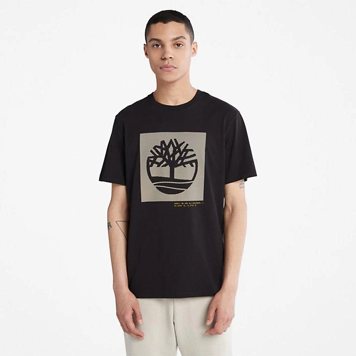Timberland Dotted Tree-logo T-Shirt for Men in Black 1