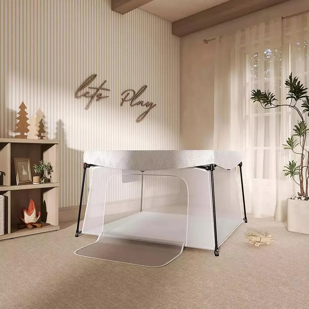 Dream On Me Baby Ziggy Square Playpen with Canopy