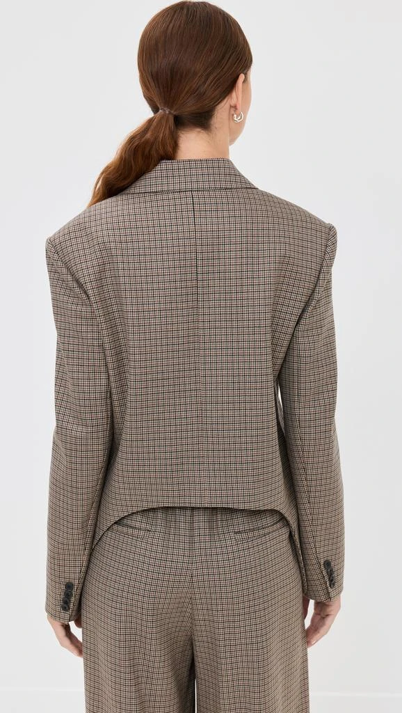 Tibi Thomas Menswear Check Dennis Cutout Blazer 2