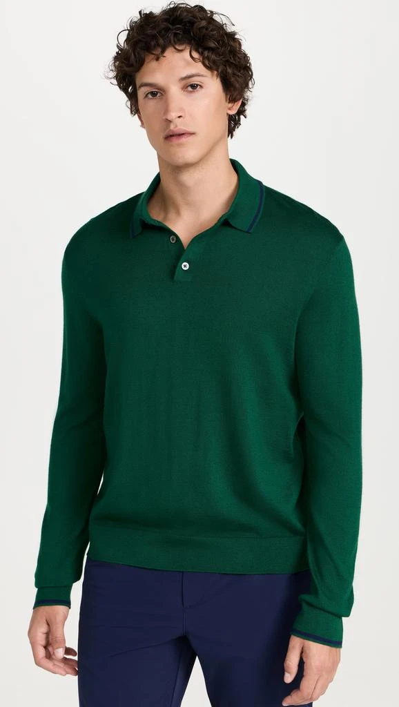 Ralph Lauren Long Sleeve Merino Coolmax Collared Sweater 1
