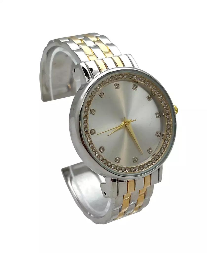 Olivia Pratt Two Tone Boyfriend Style Bangle Women Watch