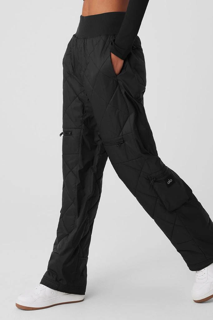 Alo High-Waist Snowrider Puffer Pant - Black 3