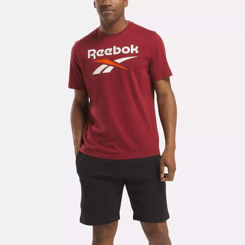 Reebok Men's Reebok Identity Big Stacked Logo T-Shirt 1