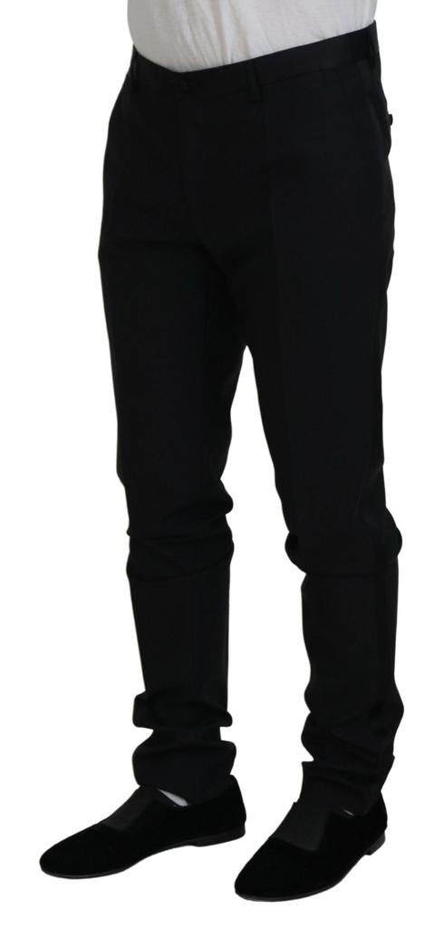 Dolce & Gabbana Dolce & Gabbana Black Wool Chino Dress Formal Pants