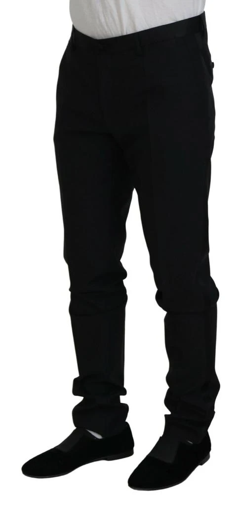 Dolce & Gabbana Dolce & Gabbana Black Wool Chino Dress Formal Pants 2