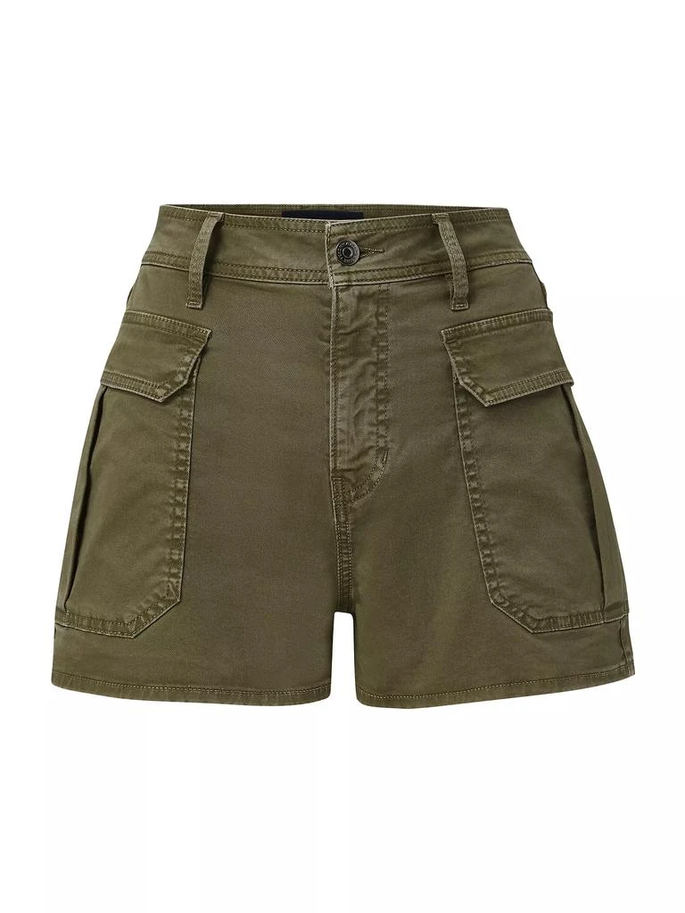 VERONICA BEARD Mallory Cotton Twill Utility Shorts 1