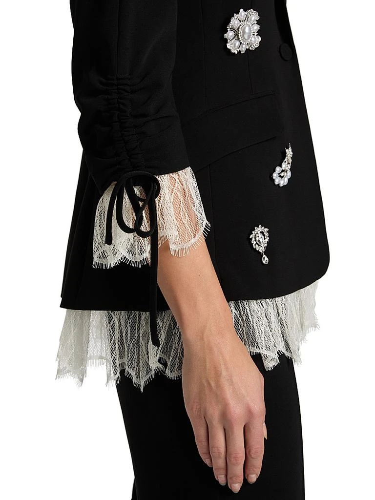 Cinq à Sept Roxie Crystal Brooch Blazer 6