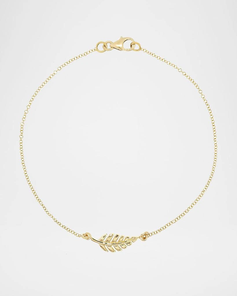 Jennifer Meyer 18k Gold Mini Leaf Bracelet