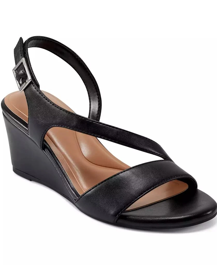 Easy Spirit Women's Zoe Asymmetrical Strap Wedge Sandals 1
