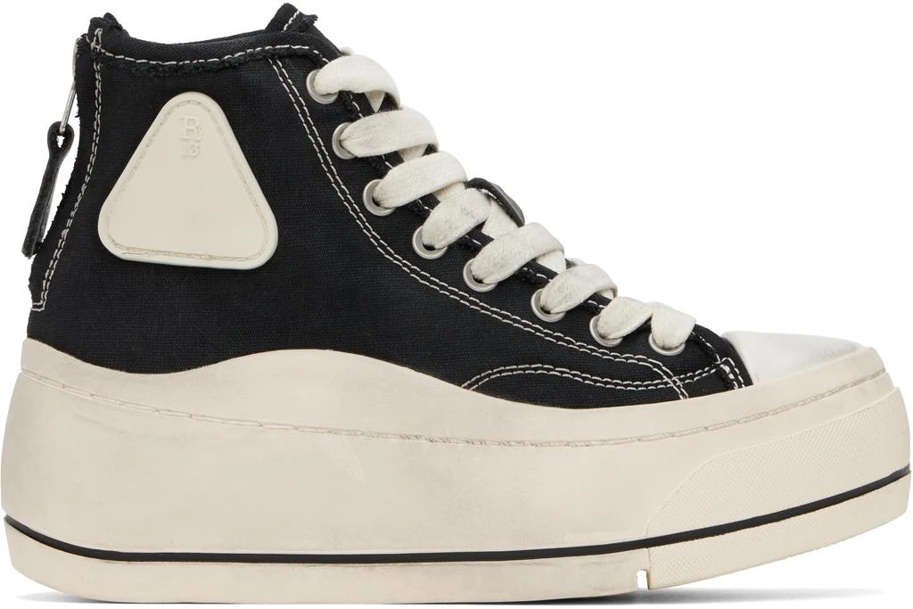 R13 Black Kurt High Top Sneakers 1
