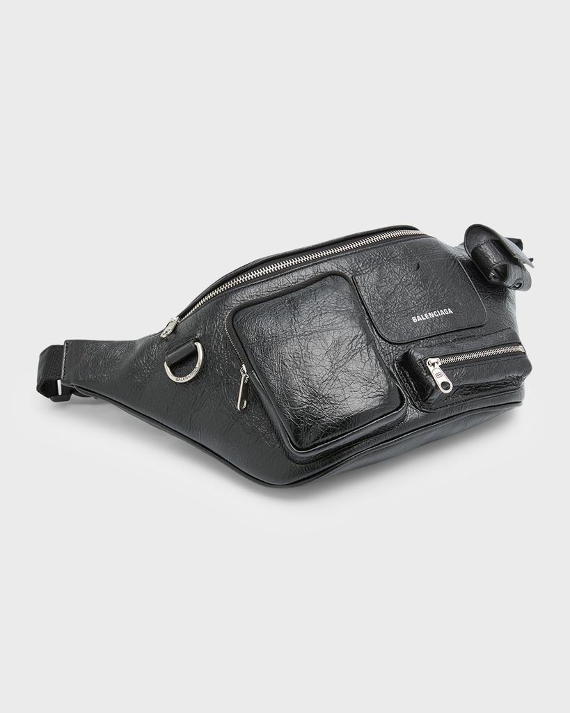Balenciaga Men's Superbusy Leather Belt Bag - Bum Bags - Free