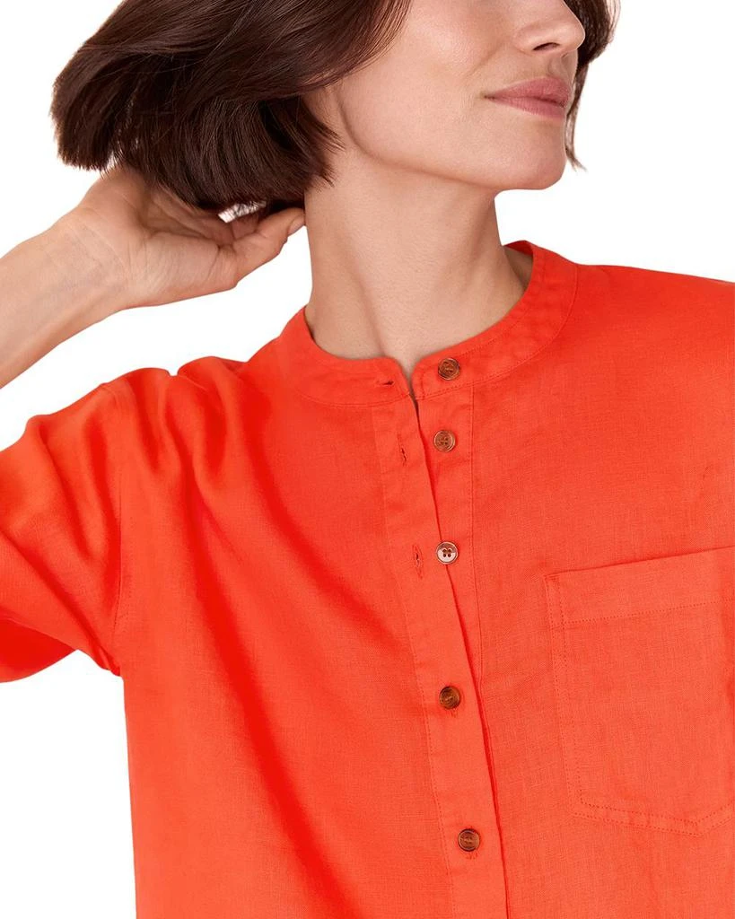 Whistles Grandad Linen Shirt 4
