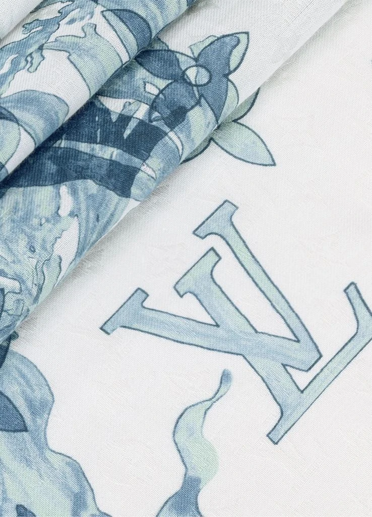 Louis Vuitton Monogram Aquagarden Stole 5