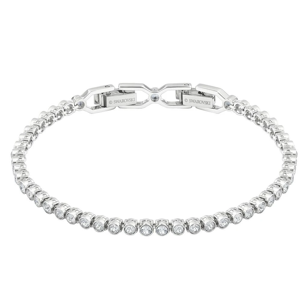 Swarovski Emily tennis bracelet round cut white rhodium plated 1