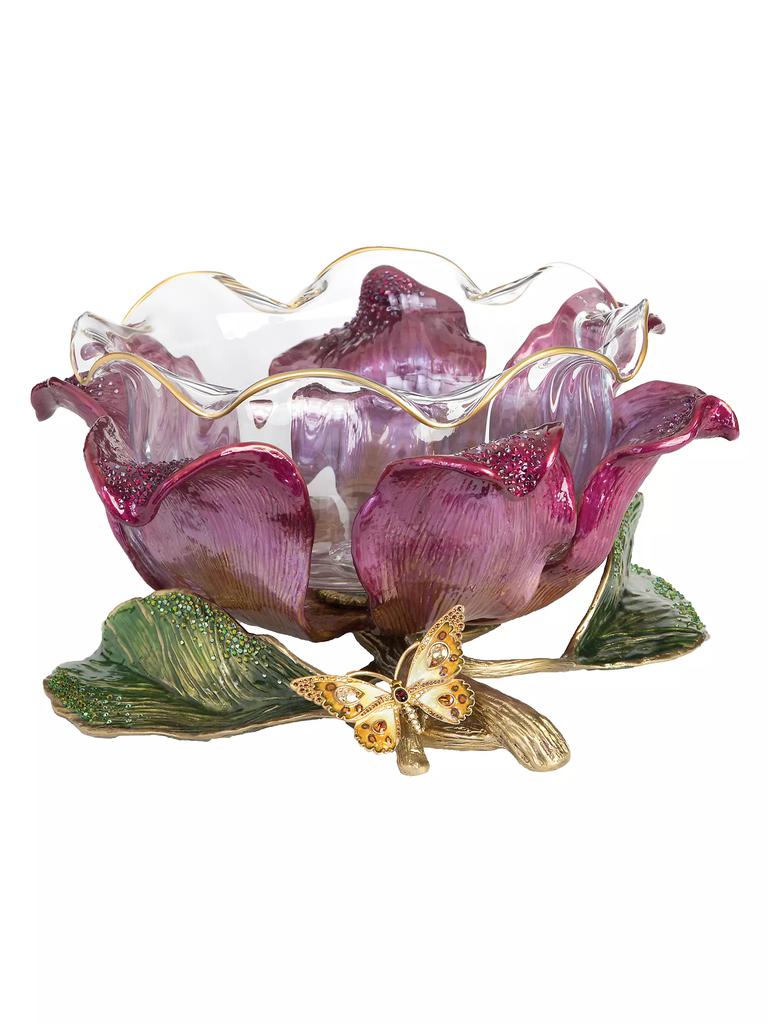 Jay Strongwater Sydney Large Flower Bowl