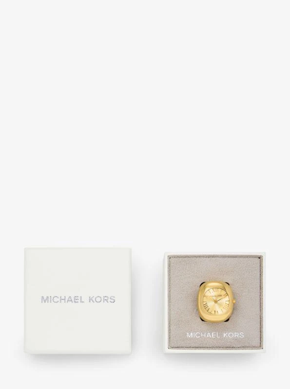 Michael Kors Rylee Gold-Tone Ring Watch 4
