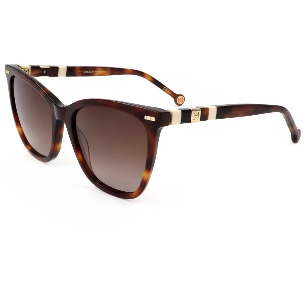 Carolina Herrera Brown Gradient Cat Eye Ladies Sunglasses  display picture 1
