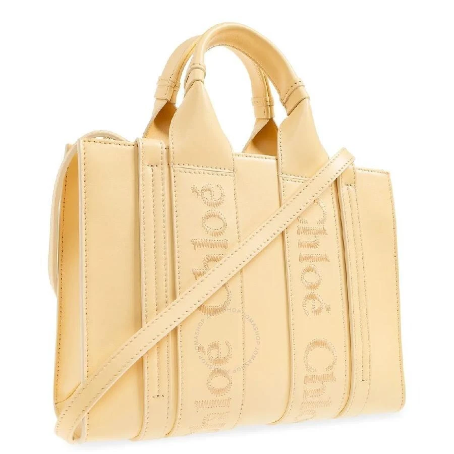 Chloé Woody Small Logo Embroidered Leather Tote 3
