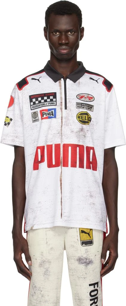Puma White A$AP Rocky Edition Team Zip Polo 1