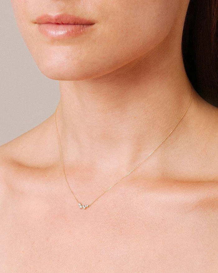 Adina Reyter 14K Yellow Gold Scattered Diamond Necklace, 15" 3