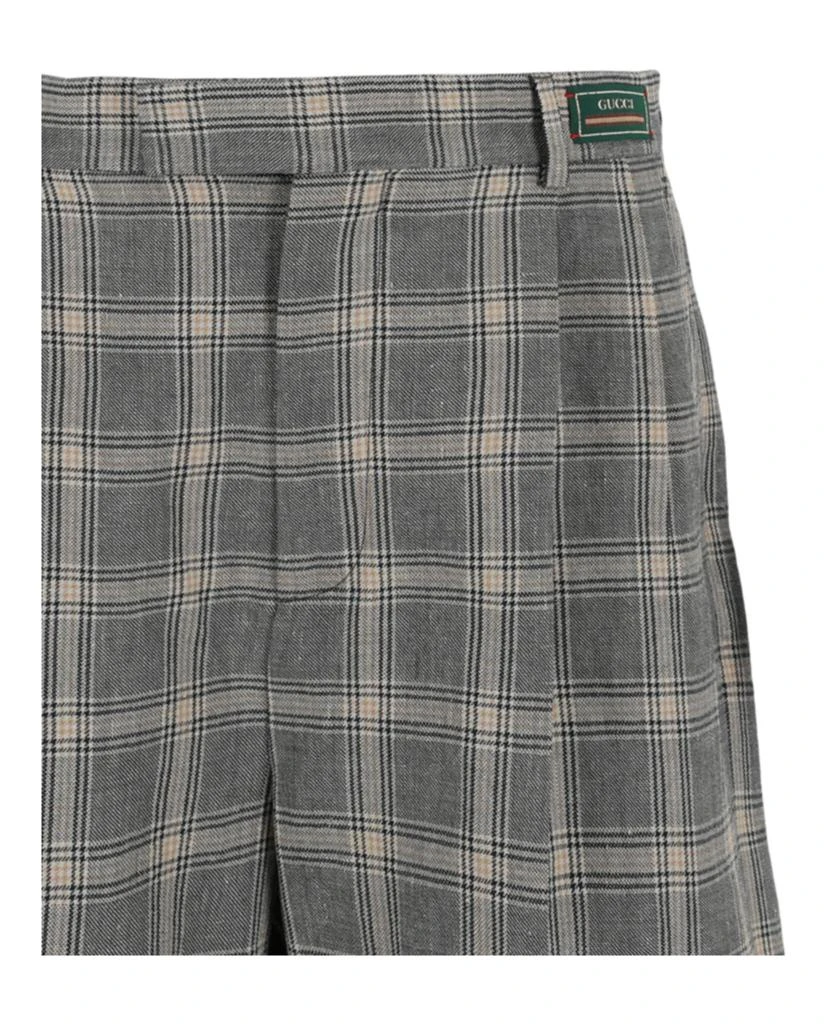 Gucci Cuffed Plaid Shorts 3