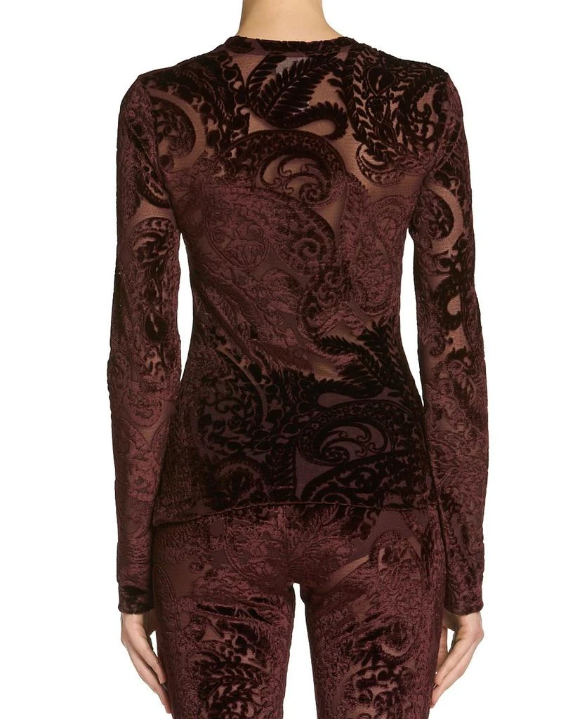 ETRO Long Sleeve Velvet Top 3
