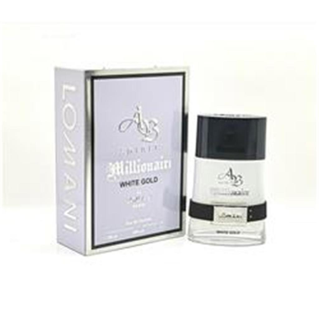 LOMANI 3.3 oz Ab Spirit Millionaire White Gold Edp Spray for Men