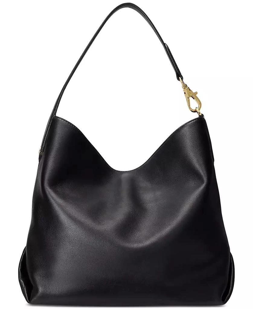 Ralph Lauren Kassie Large Leather Shoulder Bag 4