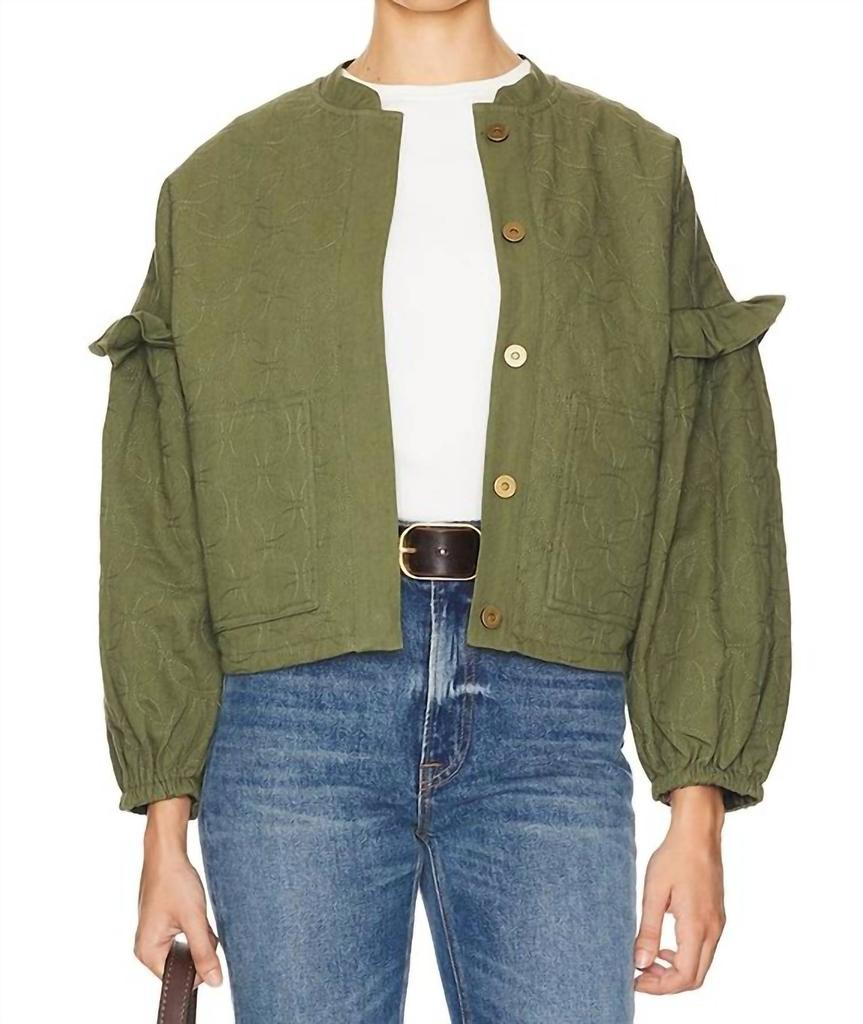Cleobella Bobbi Jacket In Army Green