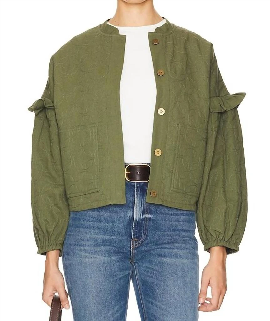 Cleobella Bobbi Jacket In Army Green 1