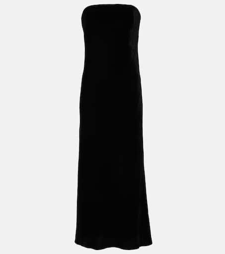 Loulou Studio Minga fitted midi dress black S - Dresses
