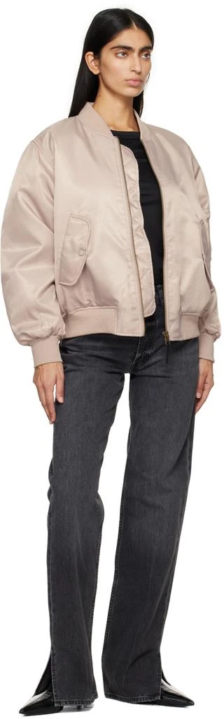 ANINE BING Beige Leon Bomber Jacket 4