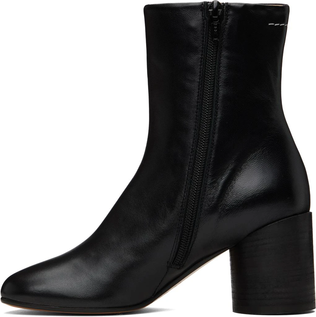 MM6 Black Anatomic Ankle Boots 3