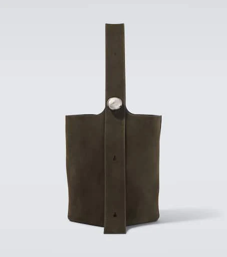 Loewe Pebble Large suede bucket bag 1