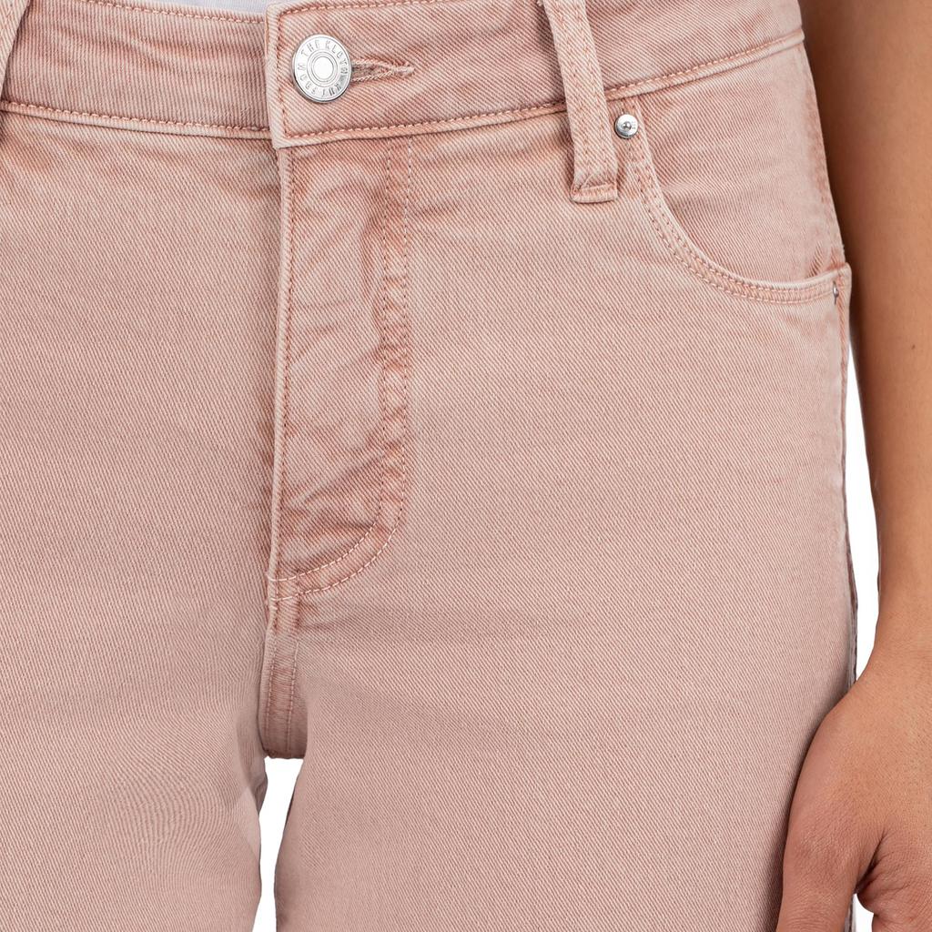 Shop Pattie High-Rise-Straight Legs-Back Darts 5 Pockets in Blush