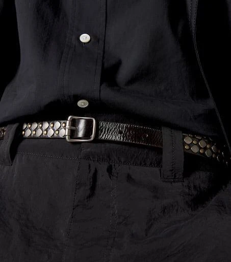 Lemaire Studded leather belt 3