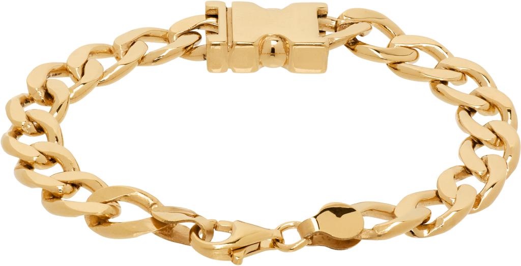Alan Crocetti Gold Maxi Unity Curb Chain Bracelet