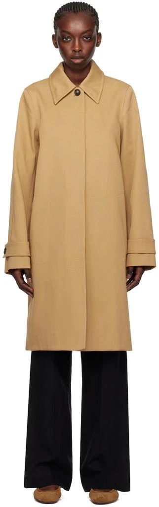 Totême Tan A-Line Car Coat 1