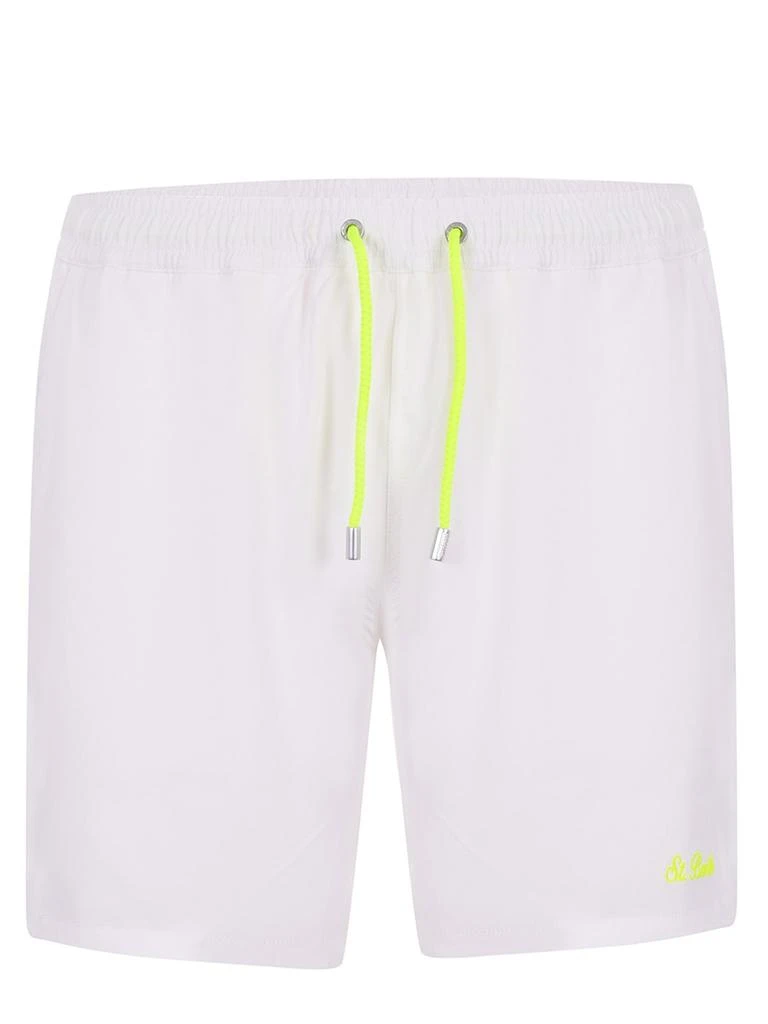 Mc2 Saint Barth Mc2 Saint Barth Logo Embroidered Comfort Drawstring Swim Shorts 1