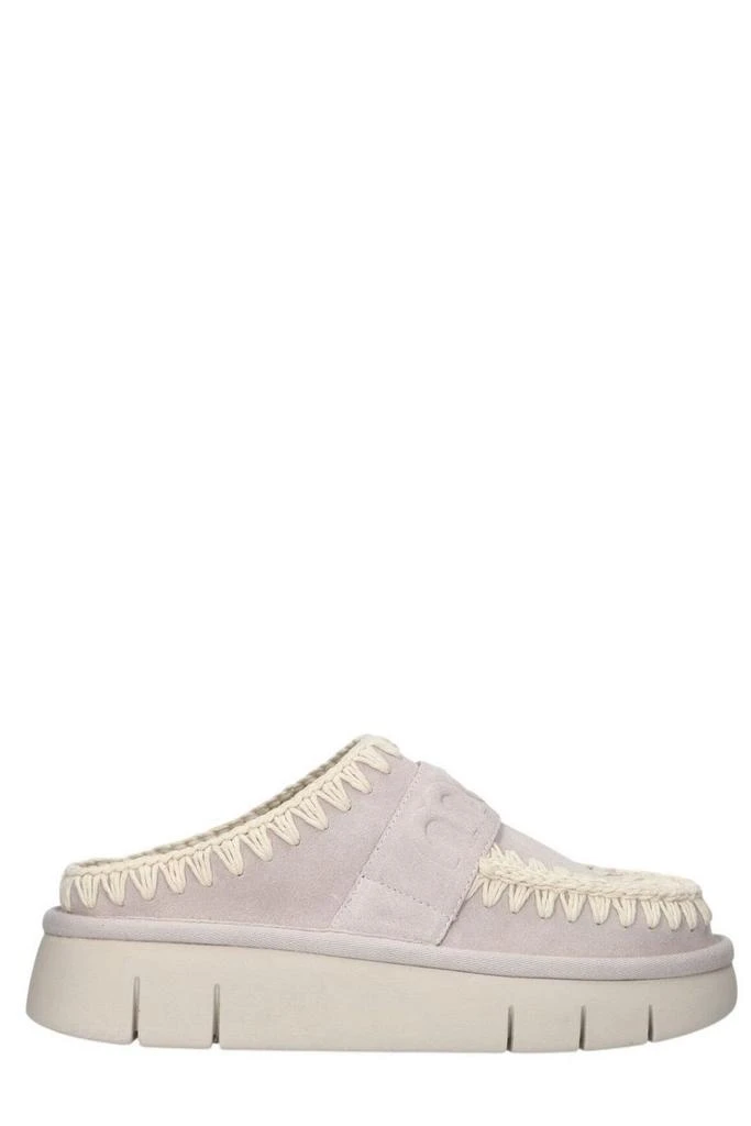Mou Mou Logo Embossed Bounce Clogs 1
