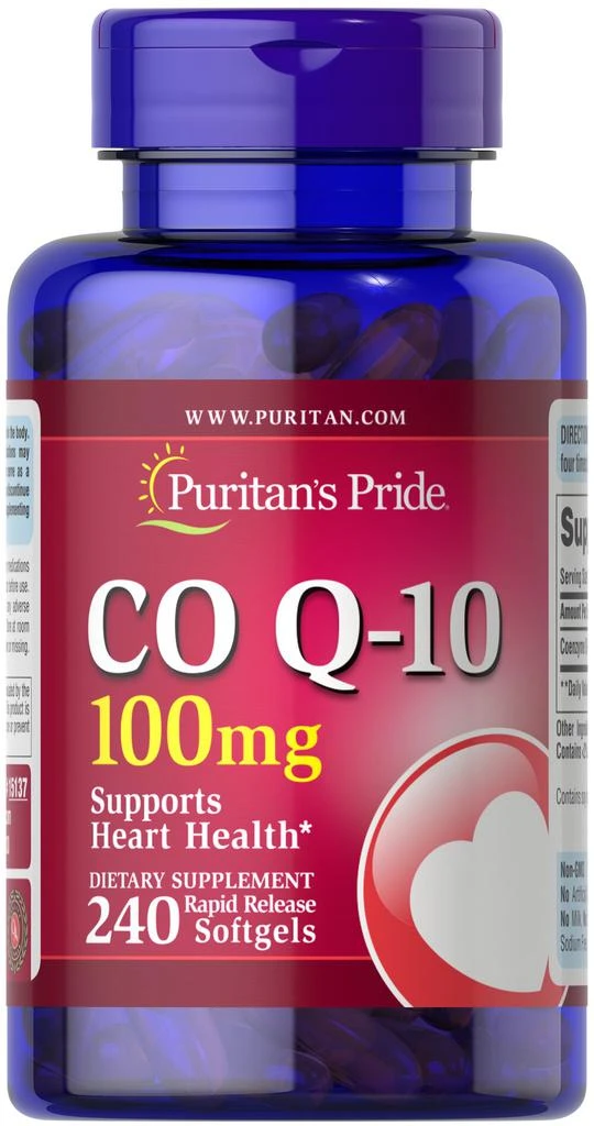 Puritan's Pride Q-SORB Co Q-10 100 mg 240 Softgels 1