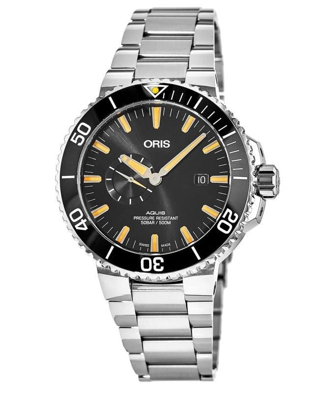 Oris Oris Aquis Small Second, Date Ceramic Bezel Men's Watch 01 743 7733 4159-07 8 24 05PEB 1