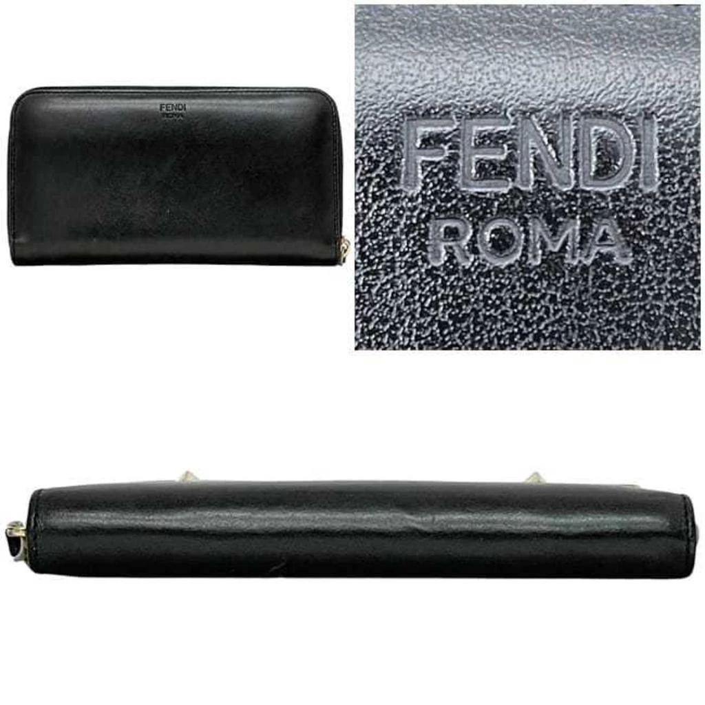 Fendi Leather Metal Long Wallet (Bi-Fold) (Pre-Owned) 2
